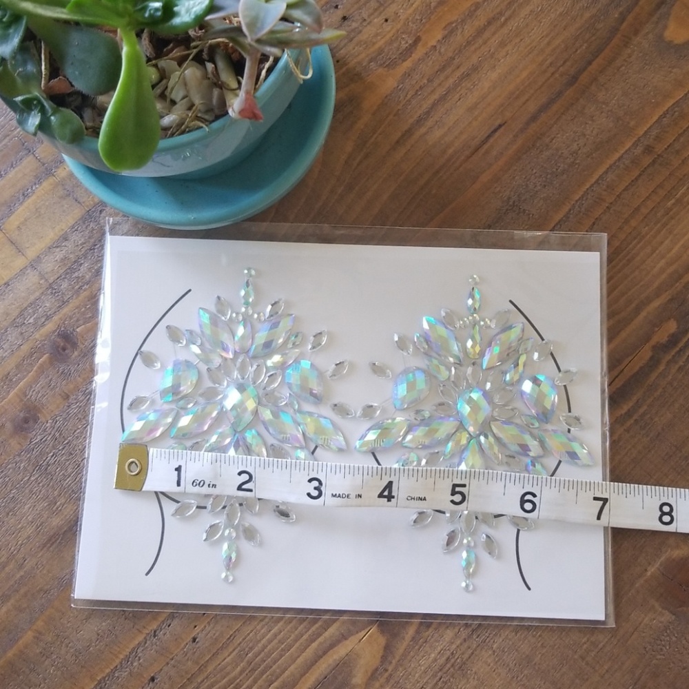 🐳7 for $20 Breast Jewels Stickers Nipple Reusable - Picture 6 of 7
